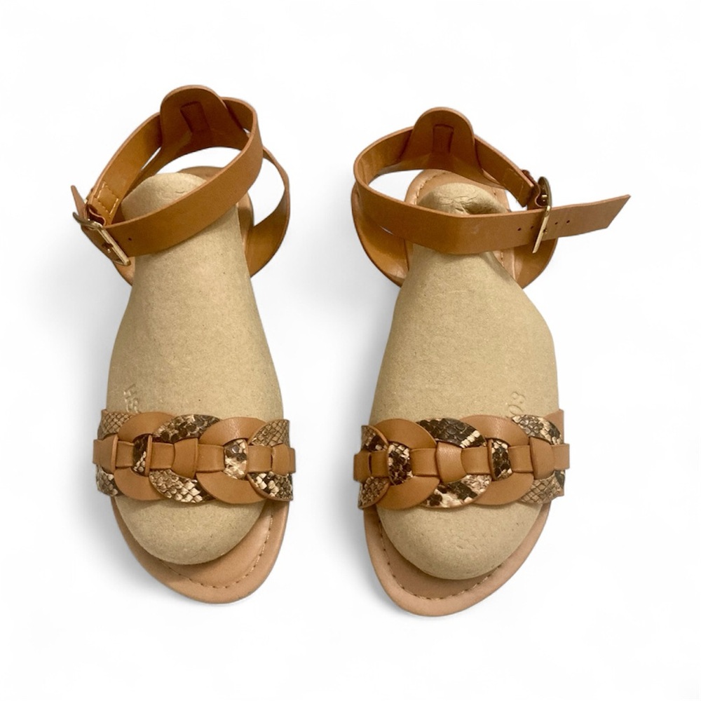 She & In Ankle Strap Sandals Size 38 (7.5)